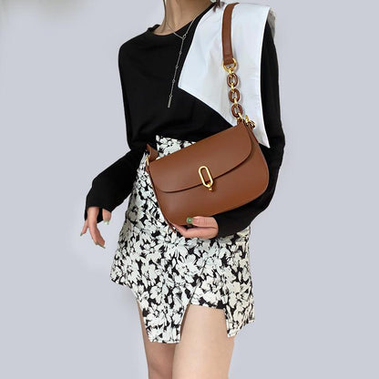 Luxury Retro Cowgirl Saddle Bag | Genuine Leather Brown Handbag Country in My Heart