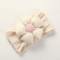 Children's Headband Jacquard Nylon Flower Baby Headband Soft Non-Scratch Wide-Brimmed Baby Headband