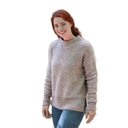 Raya Mock Alpaca Sweater Purely Alpaca