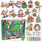 Christmas Diamond Painting Keychain 5D DIY Hanging Diamond Art Kits Diamond Ornaments for Kids Christmas Crafts Family Decor