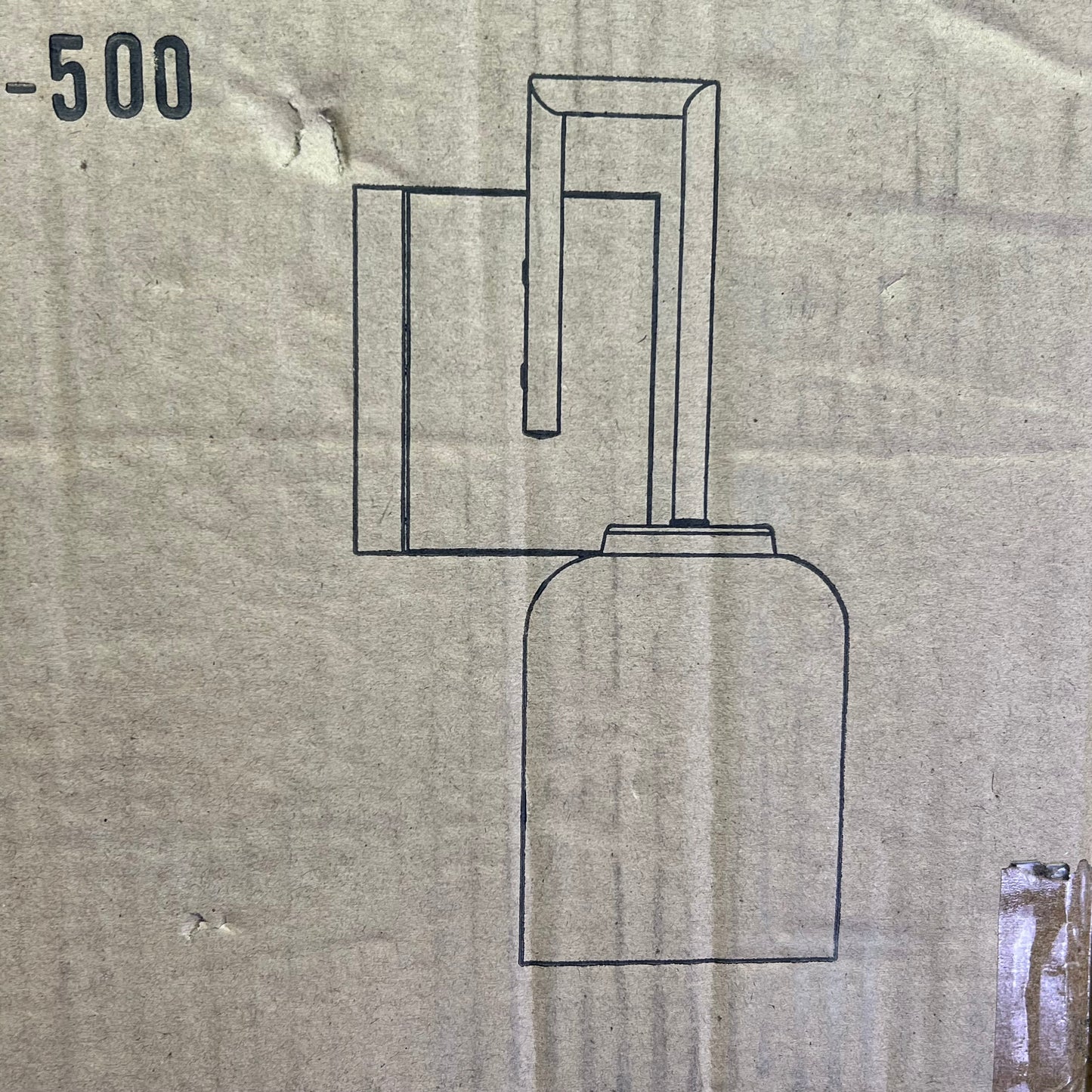 HOME PLACE  Modern Carter Sconce Lighting Fixture  Brushed Nickel 639311BN-500 PayWut