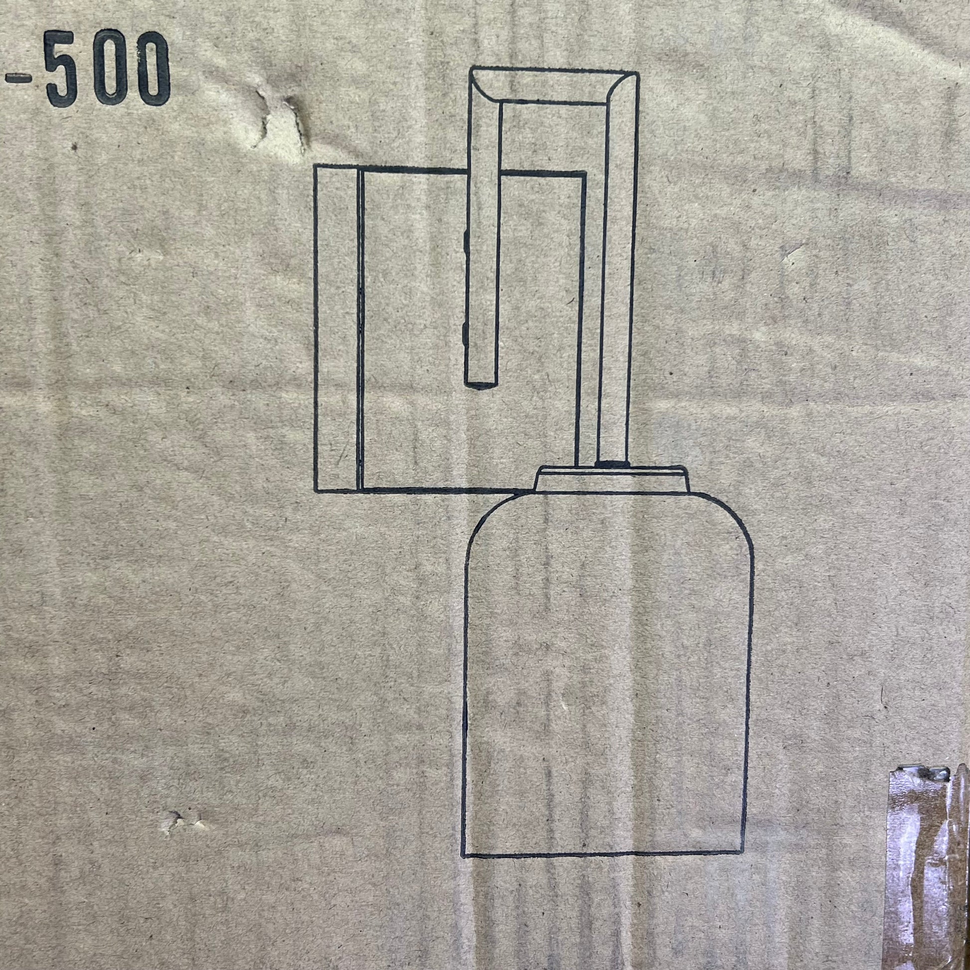 HOME PLACE  Modern Carter Sconce Lighting Fixture  Brushed Nickel 639311BN-500 PayWut