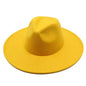 Modern Classic Felt Fedora – Stylish Wide Brim Wool Hat for Men and Women Country in My Heart