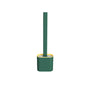 Creative Wall-Mounted Cracked Soft Glue Long Handle Imitation Silicone Toilet Brush Set Household Toilet Cleaning Brush