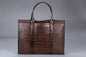Exotic Croco Leather Laptop Bag - Luxury Genuine Cowhide for Stylish Women Country in My Heart