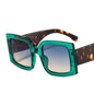 Fashion Big Frame Dazzling Color Men And Women All-Match Personality Sunglasses Ins Style Square Sunglasses