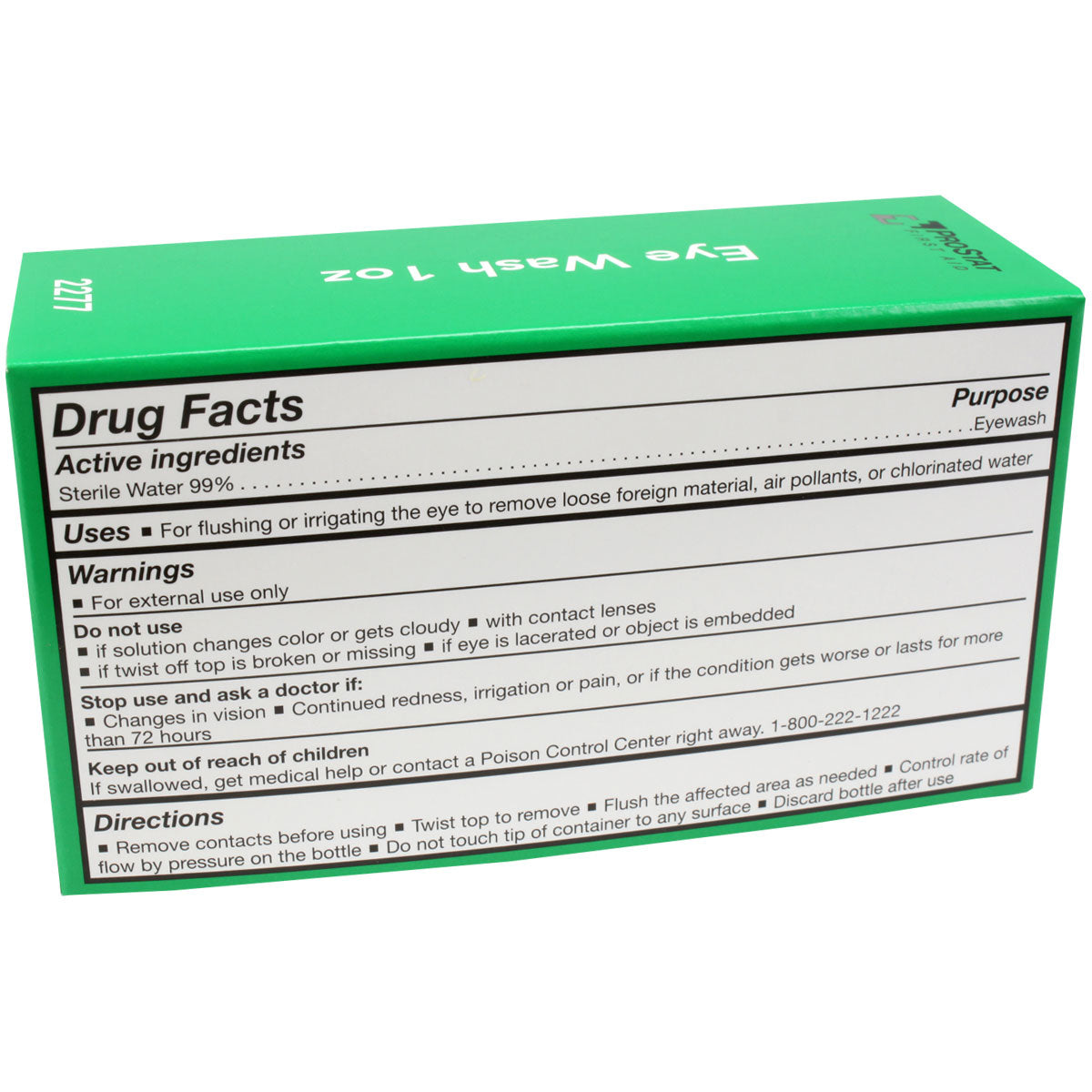 Eye wash, 1 oz., 1/Box quakekits.com