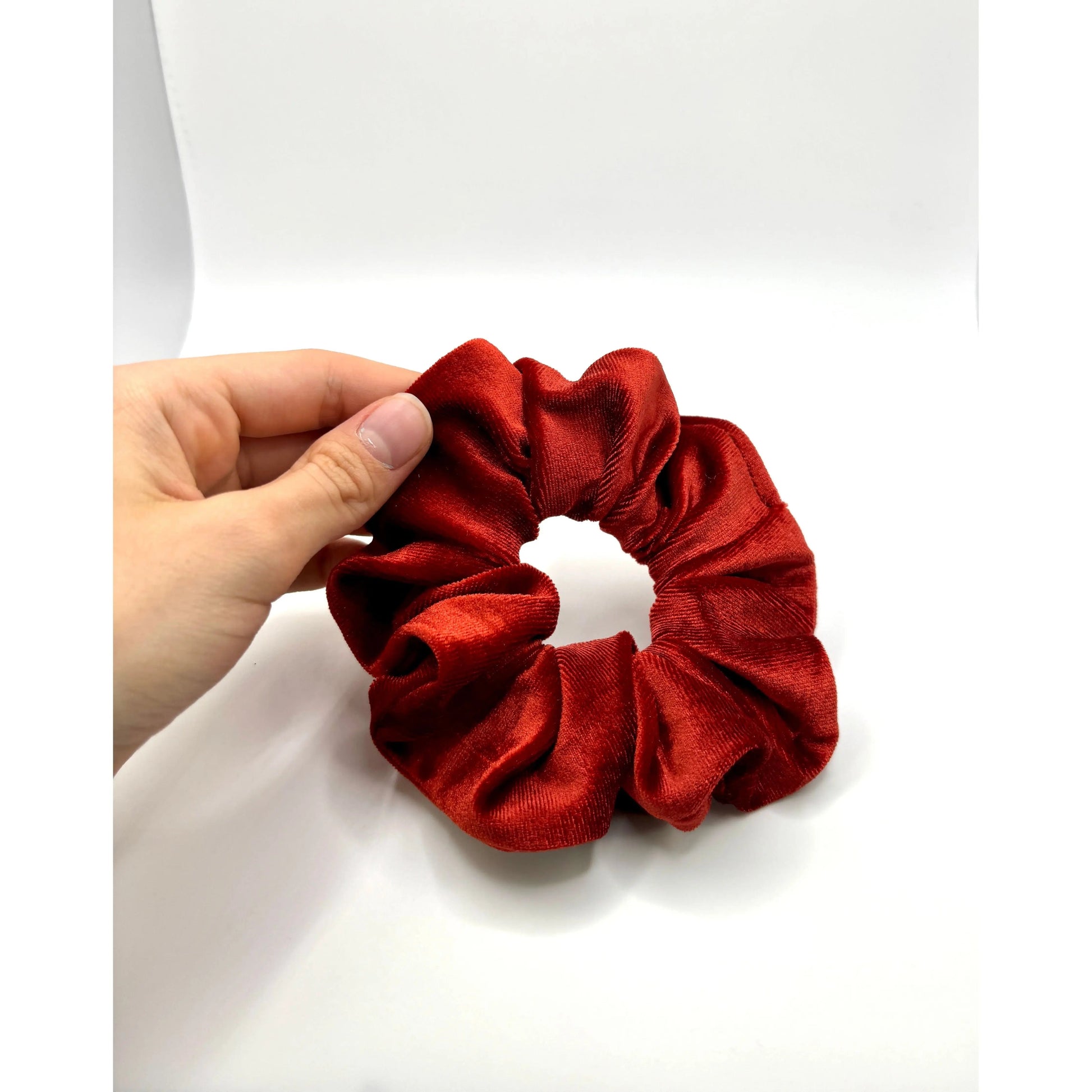 Mini Burnt Orange Velvet Scrunchie Enchanted Scrunch