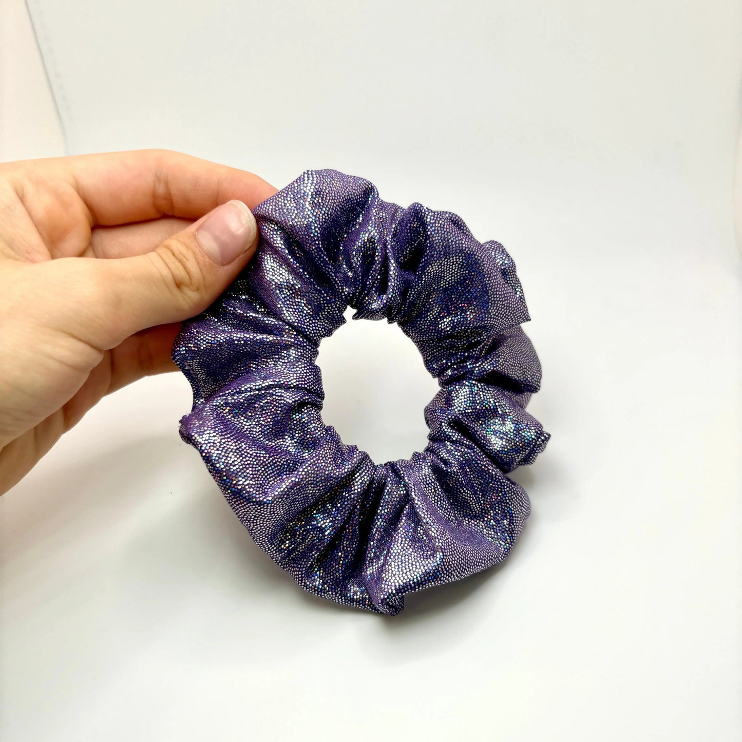 Mini Purple Holographic Scrunchie Enchanted Scrunch