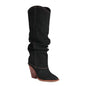 Denim Cowboy Slouch Boots | Stylish Knee-High Cowboy Boots for Cowgirls Country in My Heart