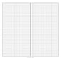 4.3x8.3 Midori Traveler's Notebook Refill 110mmx210mm Blank Dot Grid Paper Graph-paper Ruled 32 sheets