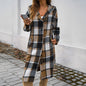 Contrasting Color Hooded Jacket – Stylish Cowgirl Outerwear with Checkered Pattern Country in My Heart