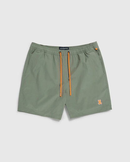 Psycho Bunny Malta Color Changing Swim Trunk - Agave Green Denim Exchange