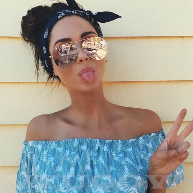 Luxury Brand Pilot Women's Sunglasses Fashion Aviation Vintage Sunglass FitiqueFit