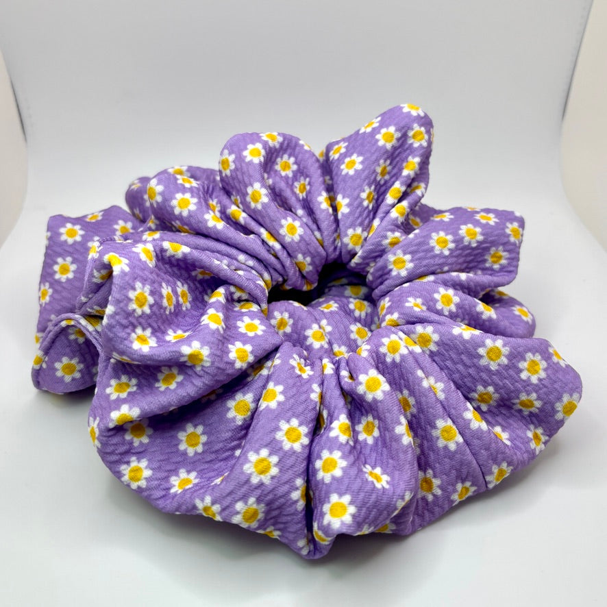 Purple Daisy Spring Bullet Scrunchie Enchanted Scrunch
