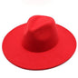 Modern Classic Felt Fedora – Stylish Wide Brim Wool Hat for Men and Women Country in My Heart