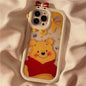 Cartoon Strawberry Bear Small Monster Phone Case for Apple iPhone 13/12/11/XS/7plus Transparent tpu Phone Case