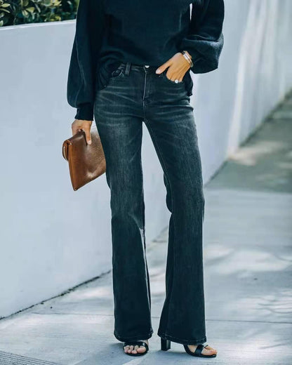 High Waist Black Pencil Jeans – Perfect Fit for Cowgirls Country in My Heart