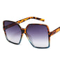 Higody Fashion Women Oversize Sunglasses Gradient Plastic Brand Designer Female Sun Glasses UV400 lentes