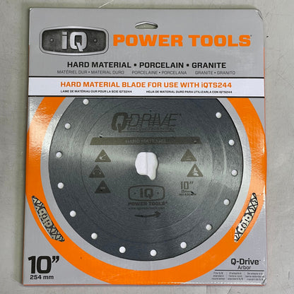 IQ POWER TOOLS Q-Drive Arbor Hard Material Blade For IQTS244 10" T10-060P-QD-HM PayWut