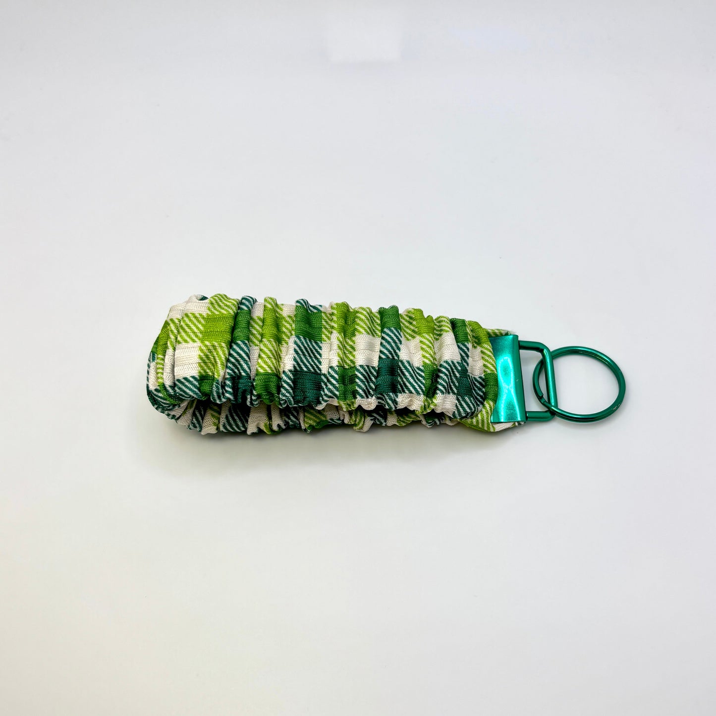 Green Plaid Scrunchie Wristlet Enchanted Scrunch