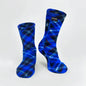 Polar Feet Fleece Socks - Blue Argyle Polar Feet® LLC