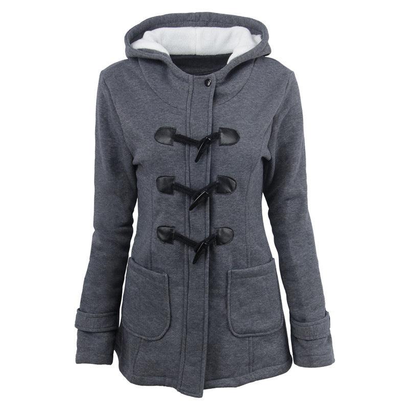 Cow Horn Button Hooded Jacket | Cozy & Stylish for the Modern Cowgirl Country in My Heart