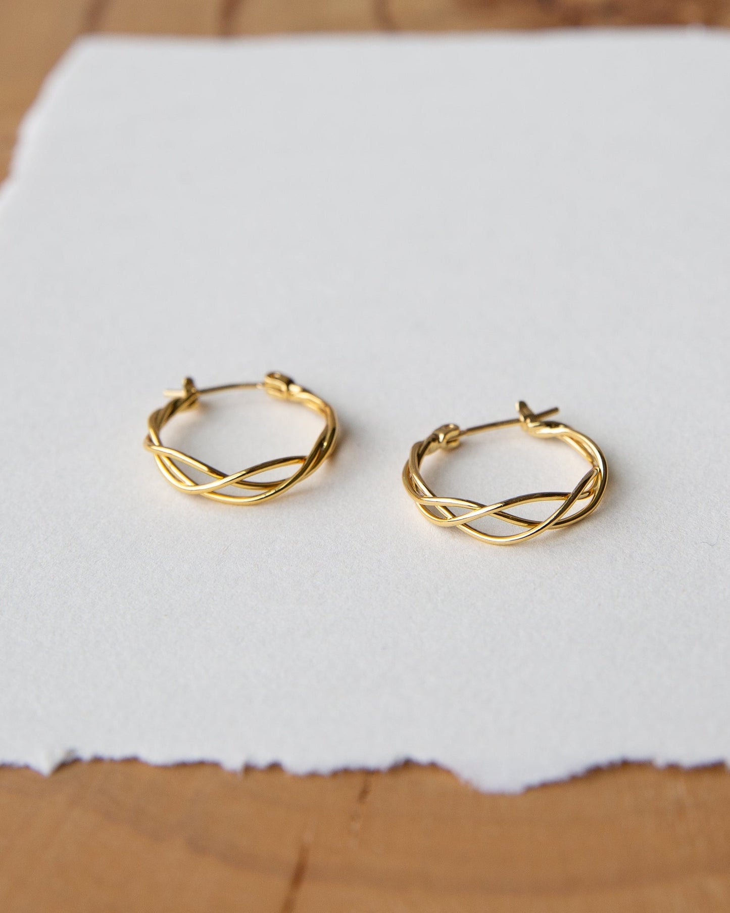 Braided Hoop Earrings Downeast