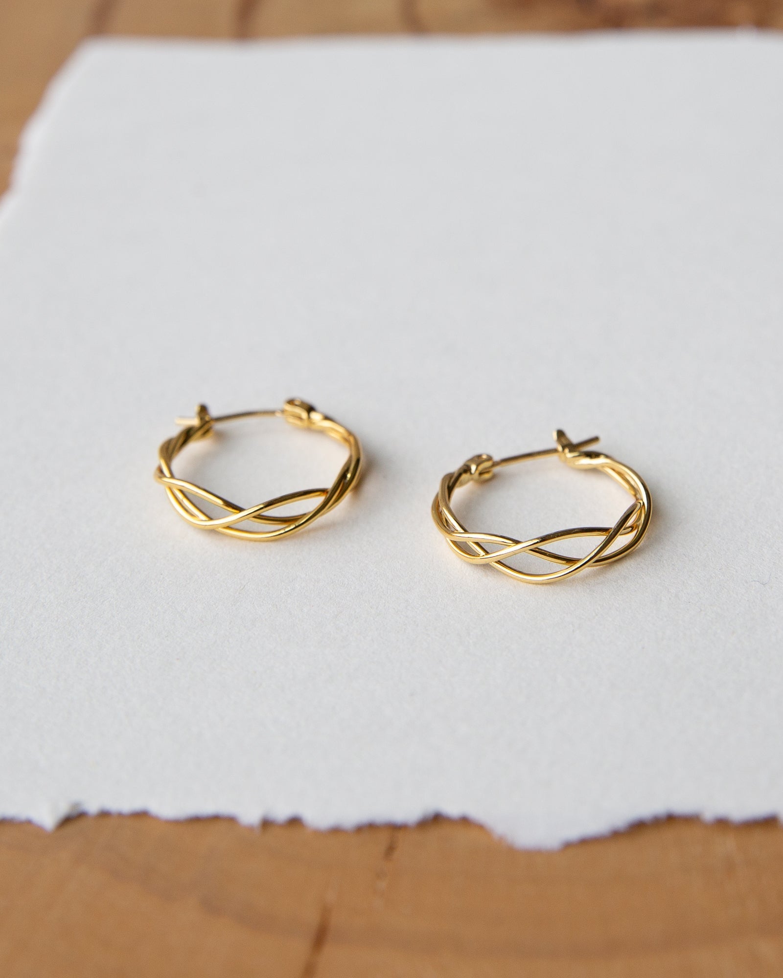 Braided Hoop Earrings Downeast