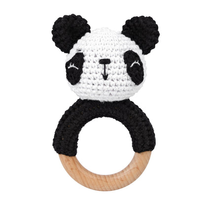 Carving Name Baby Soothing Bell Newborn Gift Bath Gift Knitted Cartoon Doll