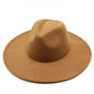 Modern Classic Felt Fedora – Stylish Wide Brim Wool Hat for Men and Women Country in My Heart