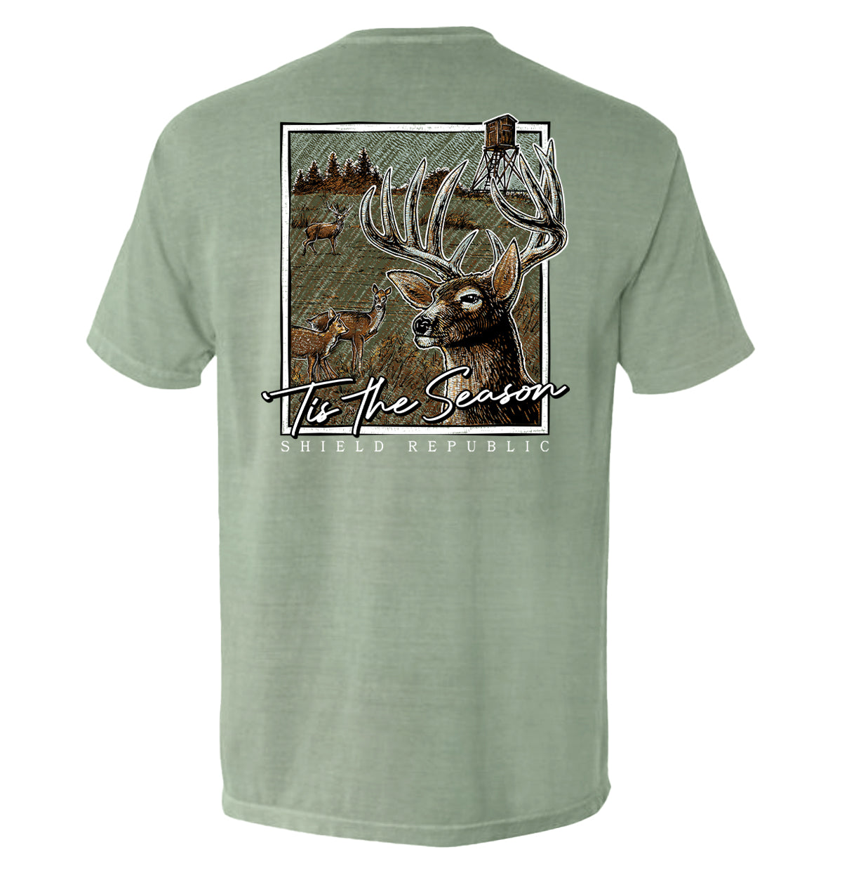 Tis the Season Deer Shield Republic