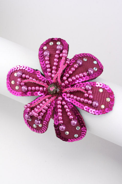 Sequin Flower Convertible Bracelet Scrunchie Shop Style & More | Fresh Looks, Everyday Deals & Free Shipping