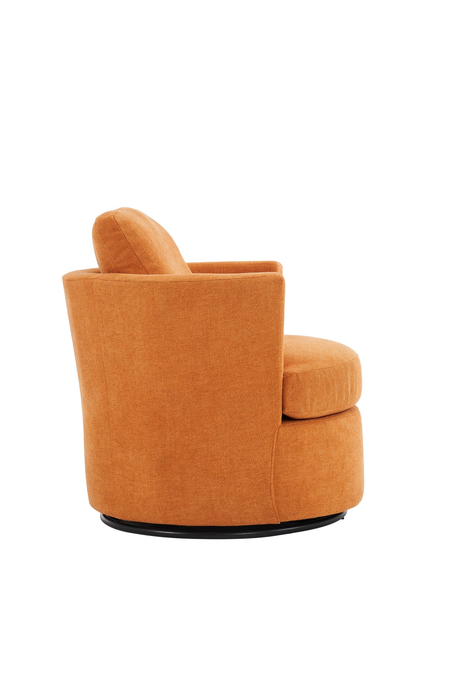 Rotating bucket chair  comfortable circular sofa chair in living room, 360 degree rotating bucket club chair (Yellow) V.I.P Digital Presence