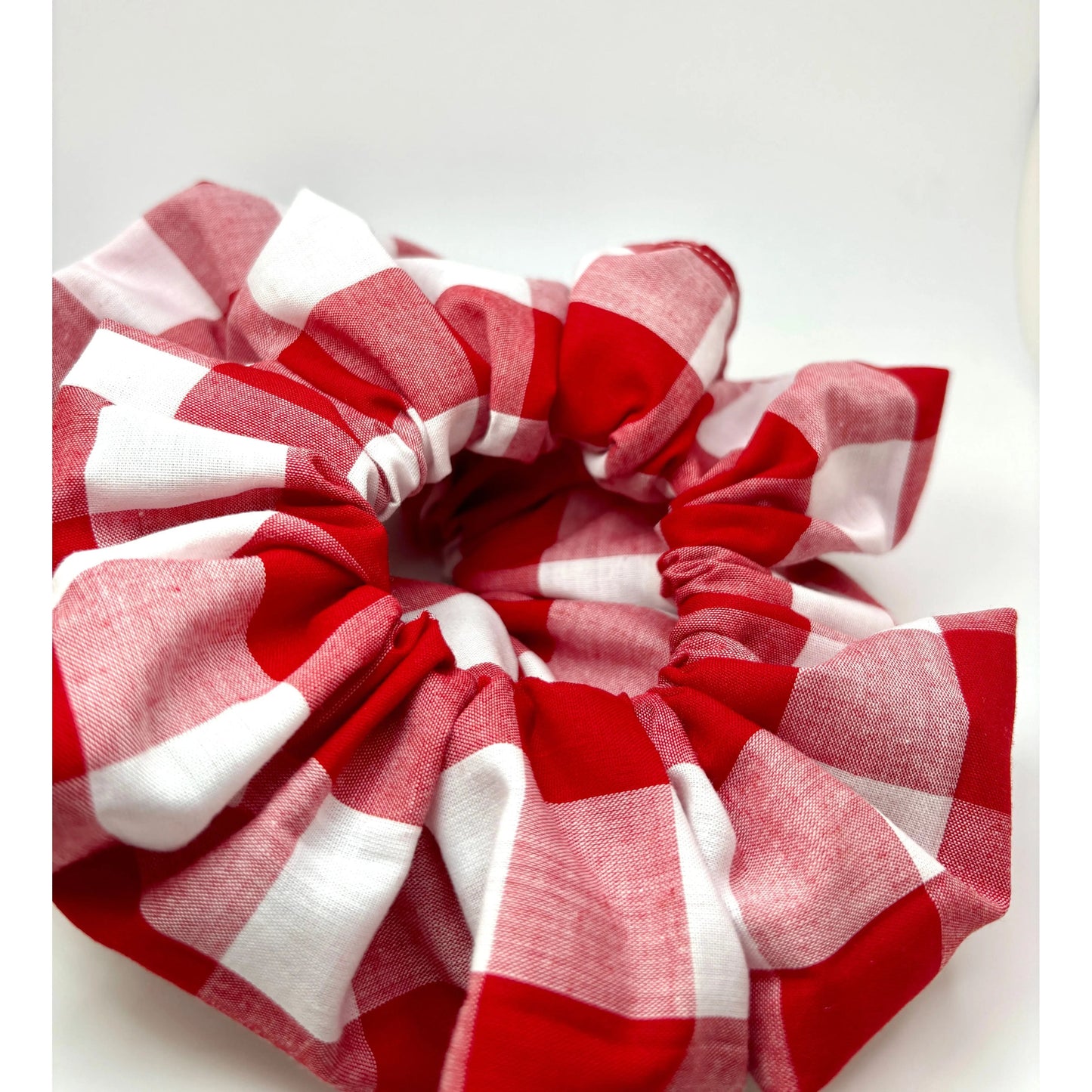 Red Plaid 4th of July Scrunchie Enchanted Scrunch