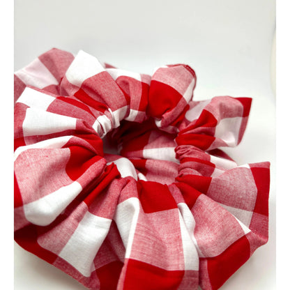 Red Plaid 4th of July Scrunchie Enchanted Scrunch