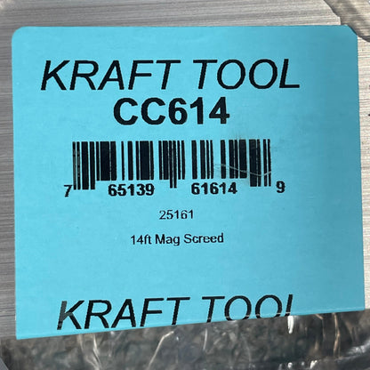 Z@ KRAFT TOOL CO. Magnesium Screed 14ft x 3-1/2” x 1-1/2” CC614 PayWut