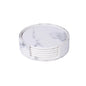 Creative PU leather coaster Exquisite insulated tea water cushion Square leather coaster