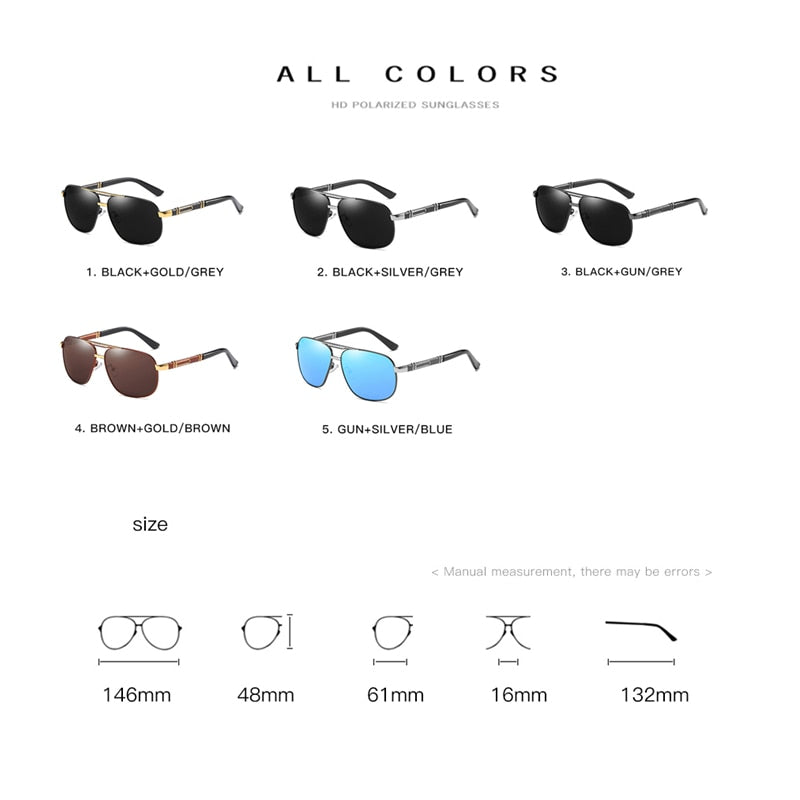 Polarized Glasses for Driving Male Sunglass Brand Designer Black Sun Glasses FitiqueFit