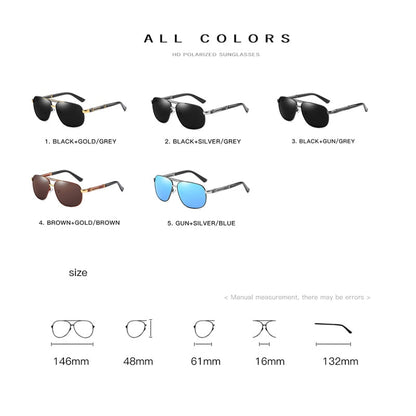 Polarized Glasses for Driving Male Sunglass Brand Designer Black Sun Glasses FitiqueFit