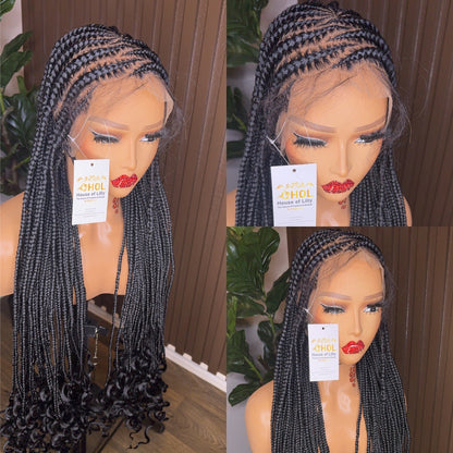 Wig Wendy cornrows braided wig HOL stores