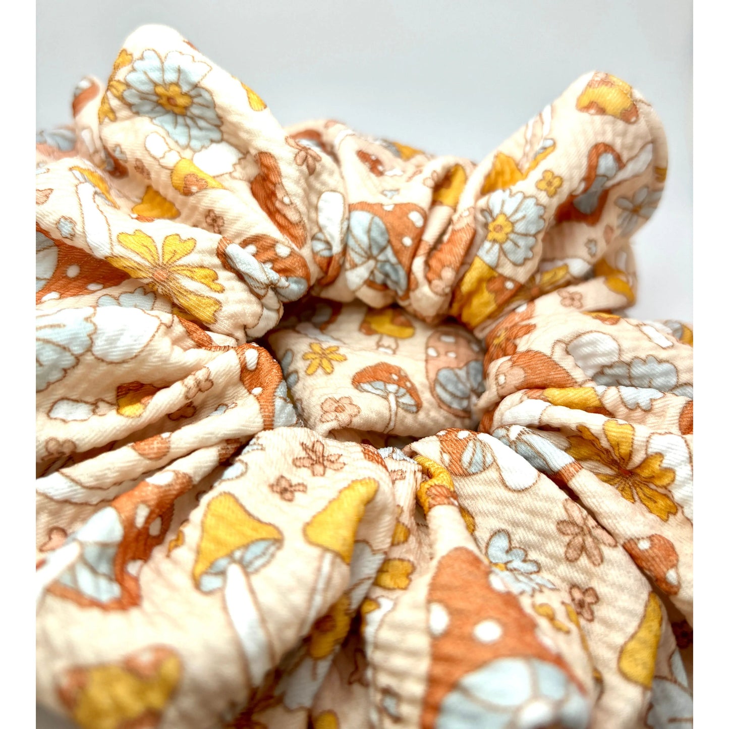 Retro Mushroom Fall Bullet Scrunchie Enchanted Scrunch