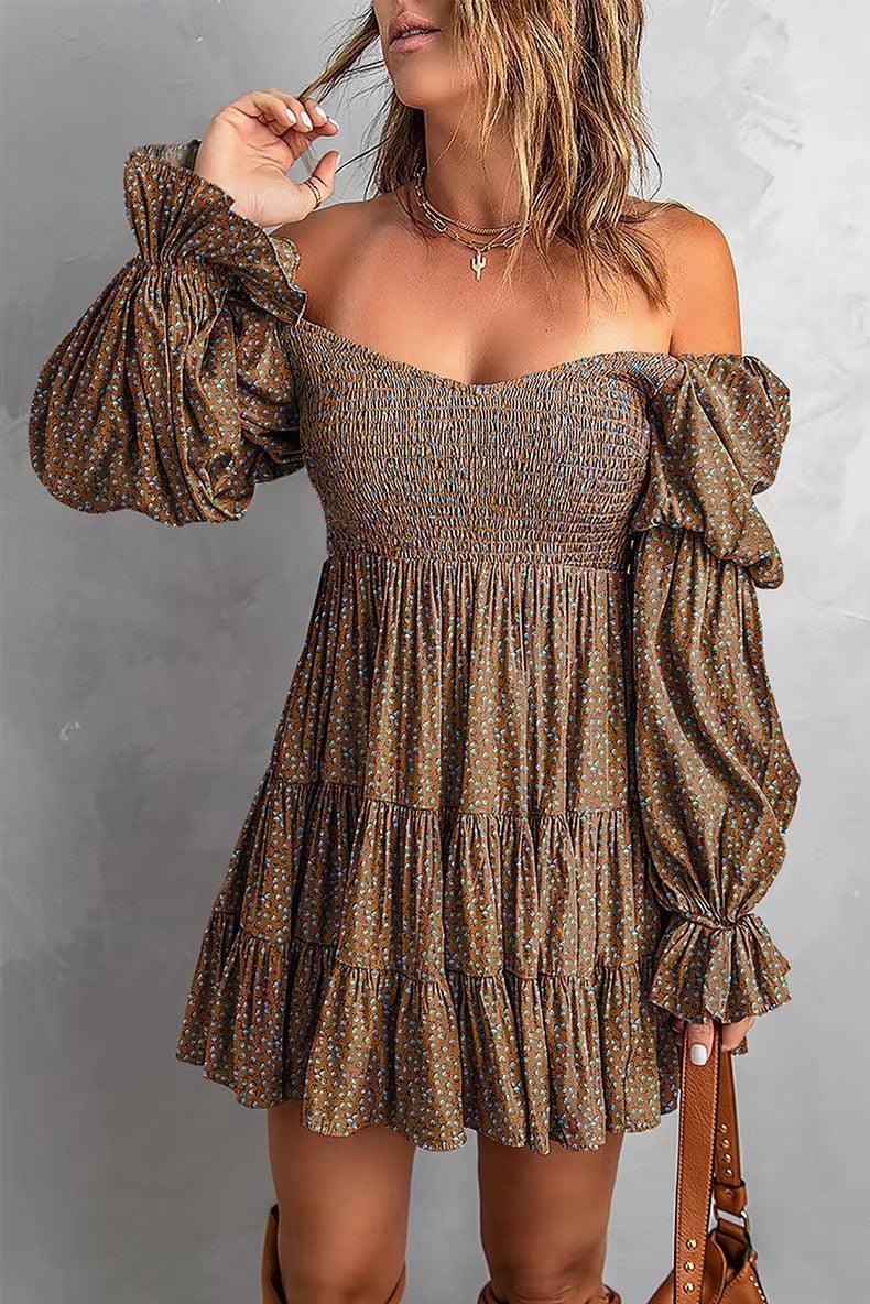 Flirty Puff Sleeve A-Line Dress | Spring & Summer Strapless Dress Country in My Heart