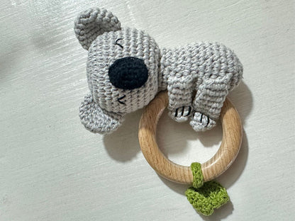 Carving Name Baby Soothing Bell Newborn Gift Bath Gift Knitted Cartoon Doll