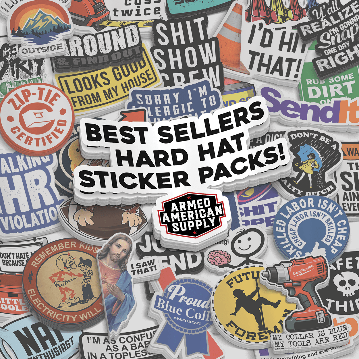 Best Seller Sticker Packs Armed American Supply