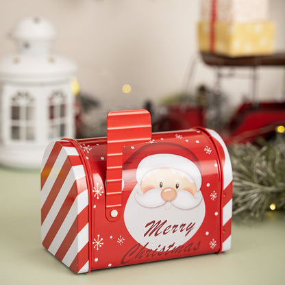 New Christmas decoration products, Christmas mailbox, tin box, gift box, candy box, gift box, ornament