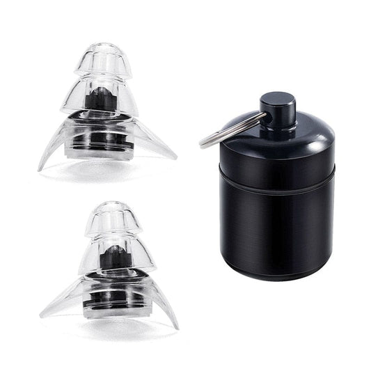Noise Reduction And Sound Isolation Earplugs Concert High Fidelity Filter Earplugs Wholesale Blue Filter Earplugs Double Tail