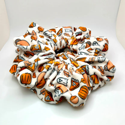 Spooky Pumpkin Spice Minky Scrunchie Enchanted Scrunch