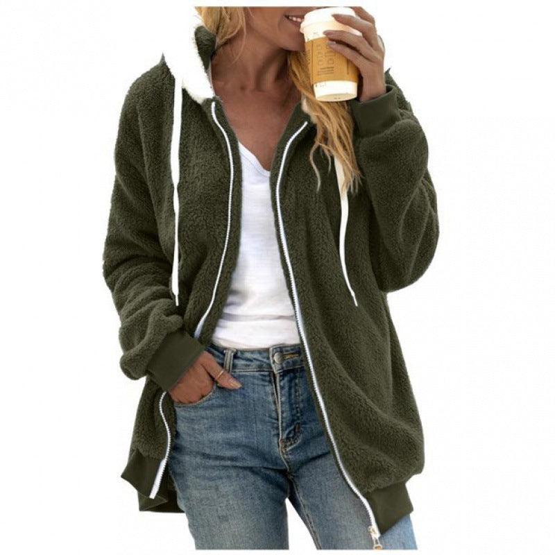 Plush Zipper Hooded Jacket | Warm, Cozy & Stylish for the Cowgirl Lifestyle Country in My Heart