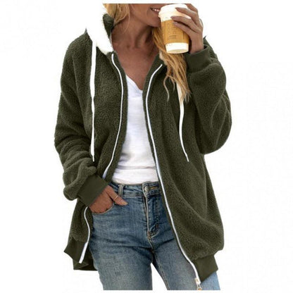 Plush Zipper Hooded Jacket | Warm, Cozy & Stylish for the Cowgirl Lifestyle Country in My Heart